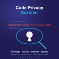 PrivOptic Code Privacy Scanner — flagging PII in a logging call as a high-severity finding, with browser and CI scanning and SARIF export