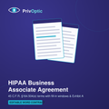 PrivOptic HIPAA Business Associate Agreement — editable Word BAA template compliant with 45 CFR 164.504(e)
